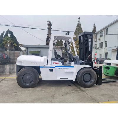 Подержанный вилочный погрузчик FD100 10T TCM Оригинальный из Японии Отличный с длиной рутинной вилки