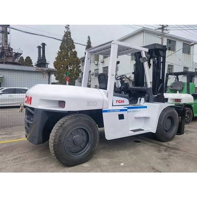 Подержанный вилочный погрузчик FD100 10T TCM Оригинальный из Японии Отличный с длиной рутинной вилки