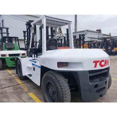 Подержанный вилочный погрузчик FD100 10T TCM Оригинальный из Японии Отличный с длиной рутинной вилки