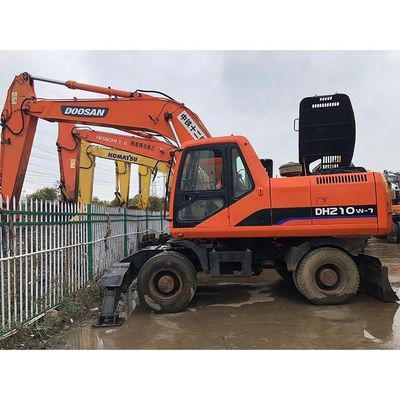2020 Использованные экскаваторы Doosan DH210W-7 Колесные экскаваторы из Кореи Оригинальный двигатель Doosan