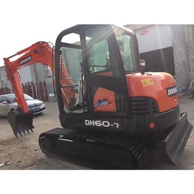 Южная Корея Использованный Doosan DH60-7 60 60DX Маленький мини экскаватор с оригинальным гидравлическим насосом