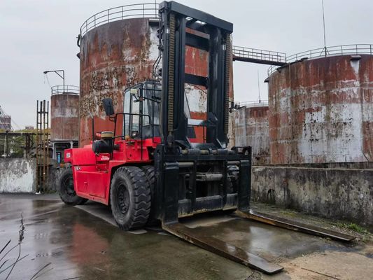 Подержанный Mitsubishi FD250 25 тонн Дизельный вилочный погрузчик Общие размеры 3254*1086*2000