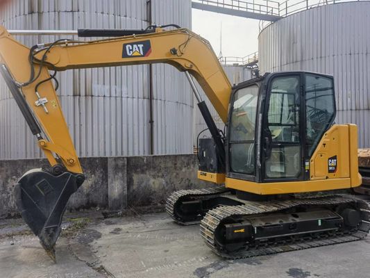Использованный экскаватор CAT 307.5 с оригинальным гидравлическим клапаном и резиновыми треками из Японии
