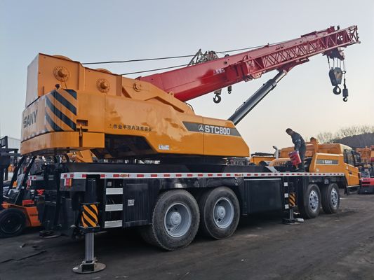 SANY STC800 80 тонн Мобильный автомобильный кран Используемая строительная машина Всеповерхностный мобильный кран