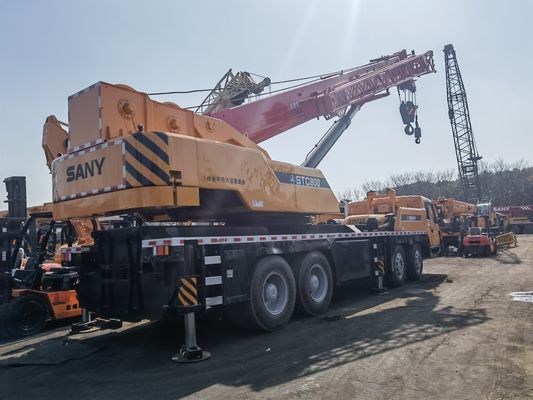 SANY STC800 80 тонн Мобильный автомобильный кран Используемая строительная машина Всеповерхностный мобильный кран