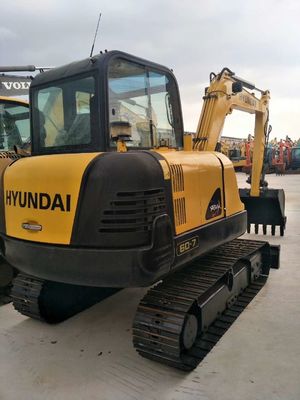 Hyundai 60-7 Crawler Excavator Использованная строительная техника с низким рабочим временем