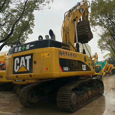 Использованный экскаватор CAT 345D с оригинальным гидравлическим цилиндром и рабочими часами 2001-4000