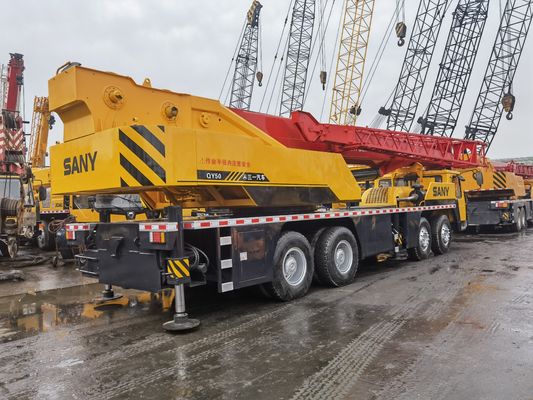 50 тонн использованный грузовик кран Sany Stc500 вторая рука гидравлический мобильный кран по доступной цене
