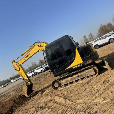 Хорошее состояние подержанный экскаватор Hyundai 80 Crawler с оригинальным гидравлическим цилиндром