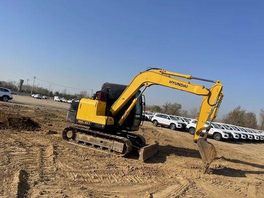 Хорошее состояние подержанный экскаватор Hyundai 80 Crawler с оригинальным гидравлическим цилиндром