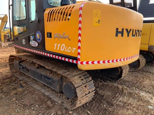 Подержанный экскаватор Hyundai 110 110-7 с оригинальным гидравлическим клапаном с рабочей массой 11ТОН