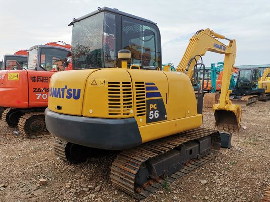 5000 KG 65KM 2022 Komatsu Pc56-7 Digger Использованный 5-тонный мини экскаватор в Шанхае
