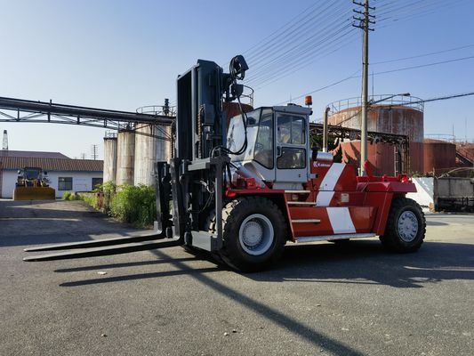 25 тонн использованный вилочный погрузчик Kalmar с боковым переключателем и дизельным двигателем с тремя мачтами