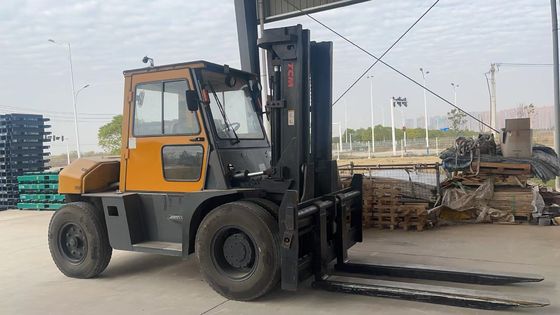 8тонный вилочный погрузчик TCM FD80 в Шанхае с обычными размерами и шириной вилки