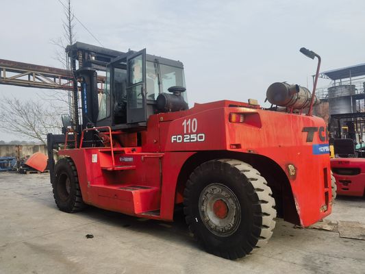 25 тонн ТКМ вилочная погрузка FD250 Использованная вилочная погрузка Longhua с обычными габаритами