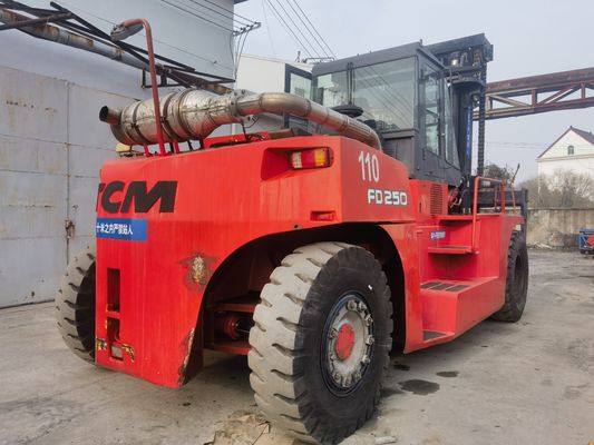 25 тонн ТКМ вилочная погрузка FD250 Использованная вилочная погрузка Longhua с обычными габаритами