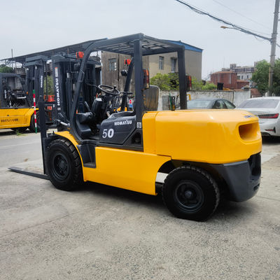 1200 мм ширина вилки ручной источник питания использованный Komatsu FD50 5 тонн вилочный погрузчик в хорошем состоянии