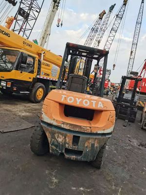 Оригинальное переокрашивание Toyota Japan 5 тонн 7F50 Гидравлический вилочный погрузчик с длиной вилки