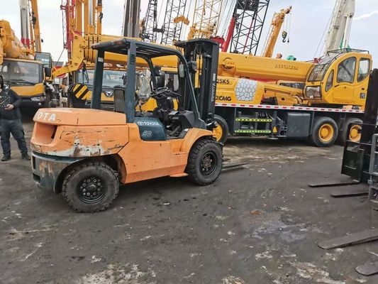 Оригинальное переокрашивание Toyota Japan 5 тонн 7F50 Гидравлический вилочный погрузчик с длиной вилки