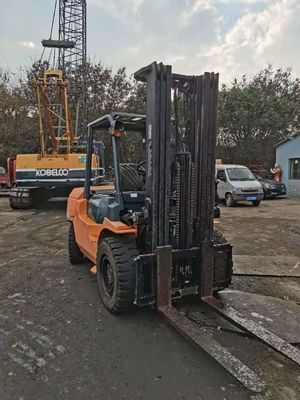 Оригинальное переокрашивание Toyota Japan 5 тонн 7F50 Гидравлический вилочный погрузчик с длиной вилки