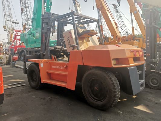 FD100 TCM вилочная погрузка 10 тонн в хорошем состоянии с дизельным двигателем и обычной шириной вилки