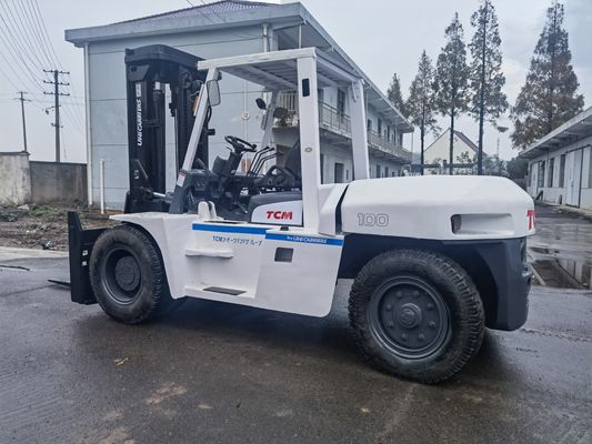 100 тонн Toyota использованный вилочный погрузчик в Японии оригинальный Япония 10 тонн большой вилочный погрузчик TCM FD100