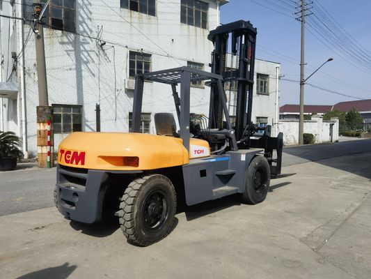 TCM FD100 10T Подержанный дизельный вилочный погрузчик 5м Мачта 6 метров Высота с боковым смещением 10000 кг Вес