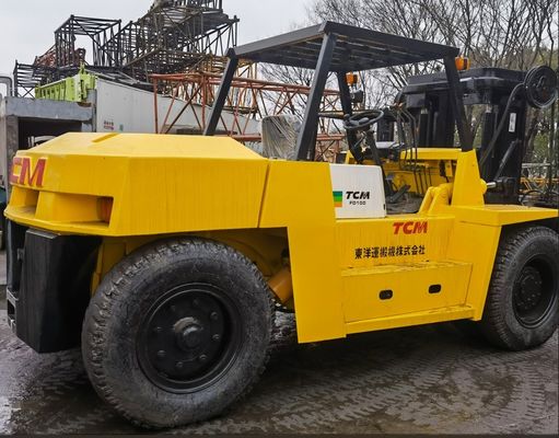 Ширина рутинной вилки TCM FD100T 10 тонн Гидравлический вилочный погрузчик используемый дизельный двигатель для Sal