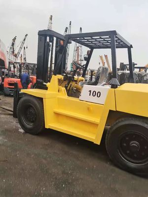 Продажа промышленной зоны Шанхая Япония Подержанный ТКМ 10 тонн FD100 высокого мачты вилочный погрузчик