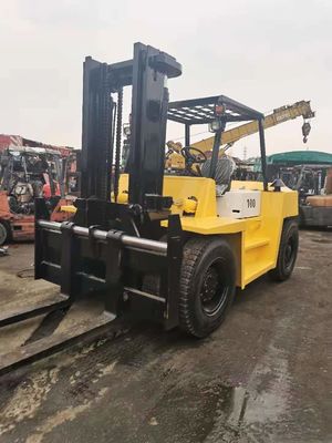 Продажа промышленной зоны Шанхая Япония Подержанный ТКМ 10 тонн FD100 высокого мачты вилочный погрузчик
