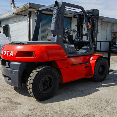 Япония Isuzu двигатель 7 тонн Toyota вилочная погрузка с вилкой позиционировщика и рутинной длины вилки