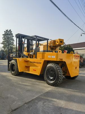 Ширина вилки Традиционный дизельный погрузчик TCM FD160 16TON Используется с типографиями в Шанхае