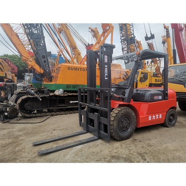 Использованный LONGHUA HELI50 5 т 3000 фунтов cpqd30 Вилка Длина рутинный Внутренний двойной топливный бензиновый газовый двигатель