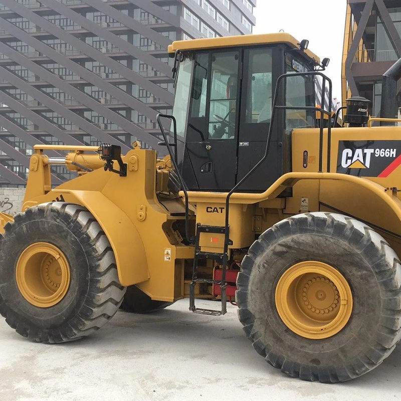 В хорошем состоянии CAT 966H Подержанный колесный погрузчик с оригинальным двигателем и переговорными часами