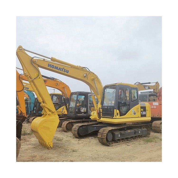 Оригинальный двигатель 13TON Использованный мини экскаватор Komatsu PC130-7 PC120 PC130 с гидравлическим пальцем