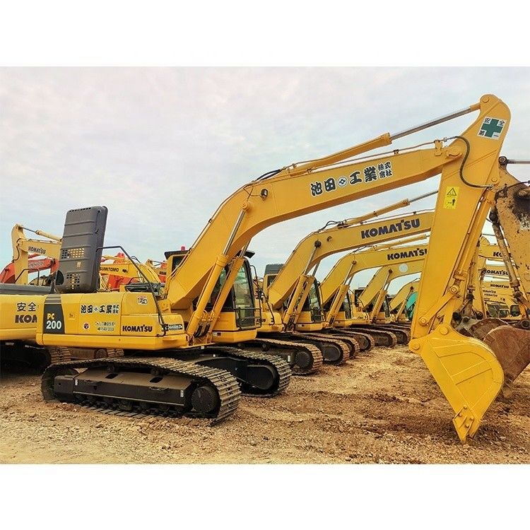 20 тонн Использованный экскаватор Komatsu Pc200-эксплуатационный экскаватор 2001-4000 часов