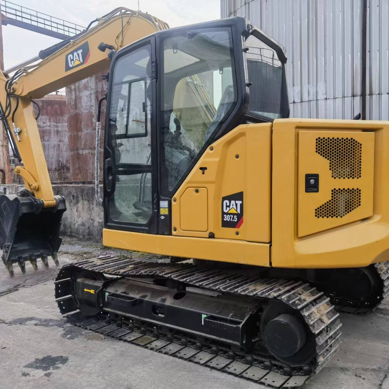 Использованный экскаватор CAT 307.5 с оригинальным гидравлическим клапаном и резиновыми треками из Японии