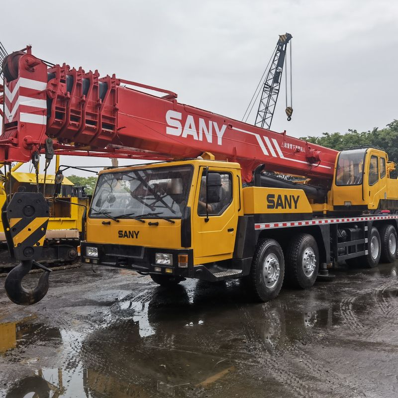 Оригинальный 50-тонный Sany QY50 Подержанный грузовик-кран 57м Мобильная строительная техника