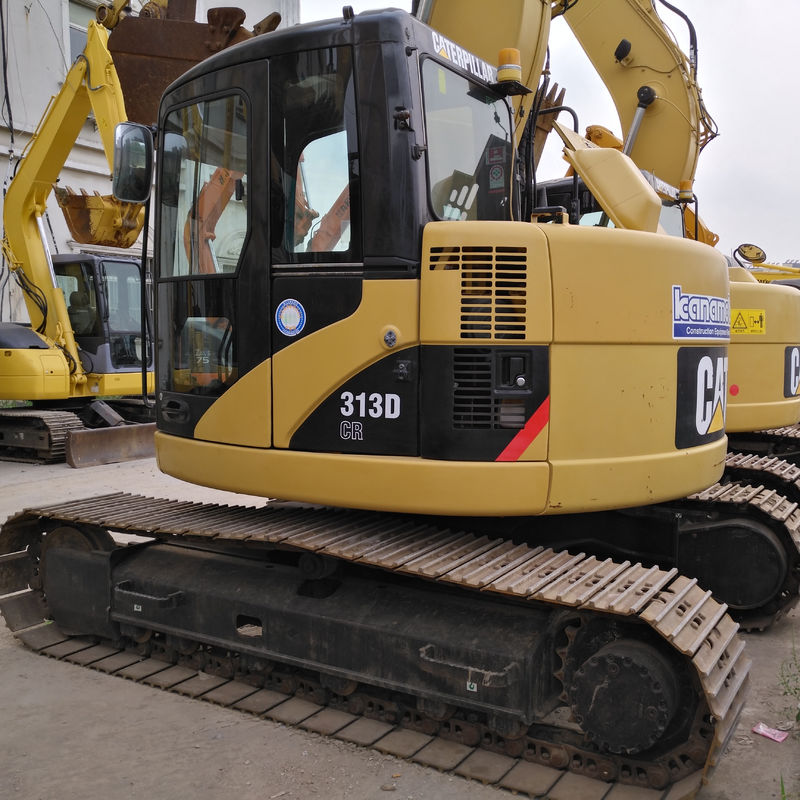 13TON Вторую руку Caterpillar 313D Digger Использованный экскаватор Cat 312D 313D Crawler в Шанхае