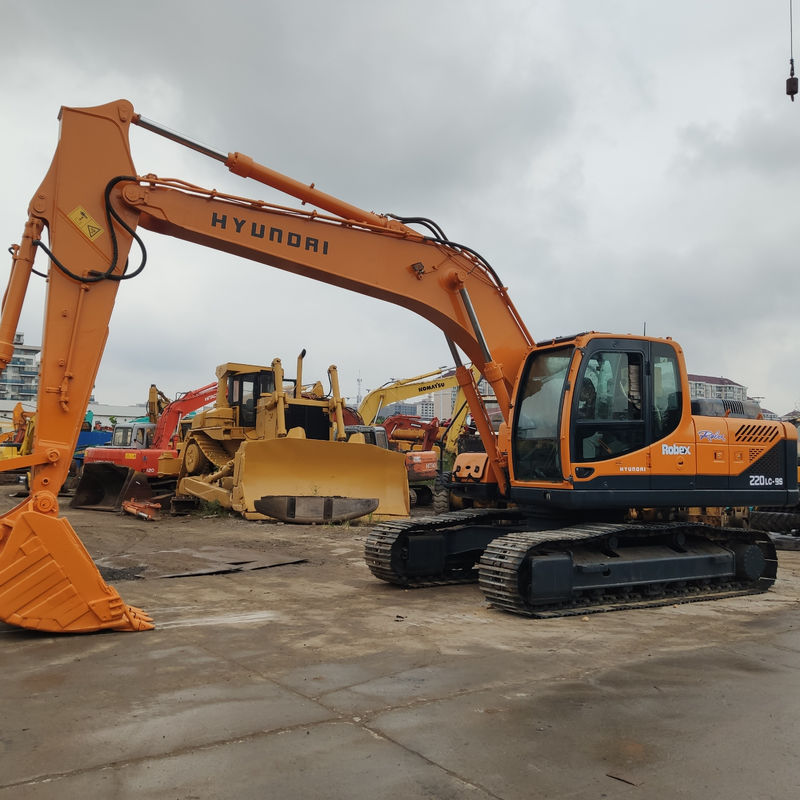 Подержанный экскаватор Hyundai 220-9s с рабочими часами от 0 до 2000 в Onghua в Южной Корее