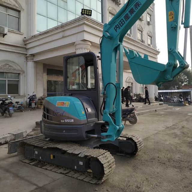 Максимальная подъемная высота 44 м 2021 Использованная Япония 5,5 тонны KOBELCO SK55 SK55SR-3 мини экскаватор