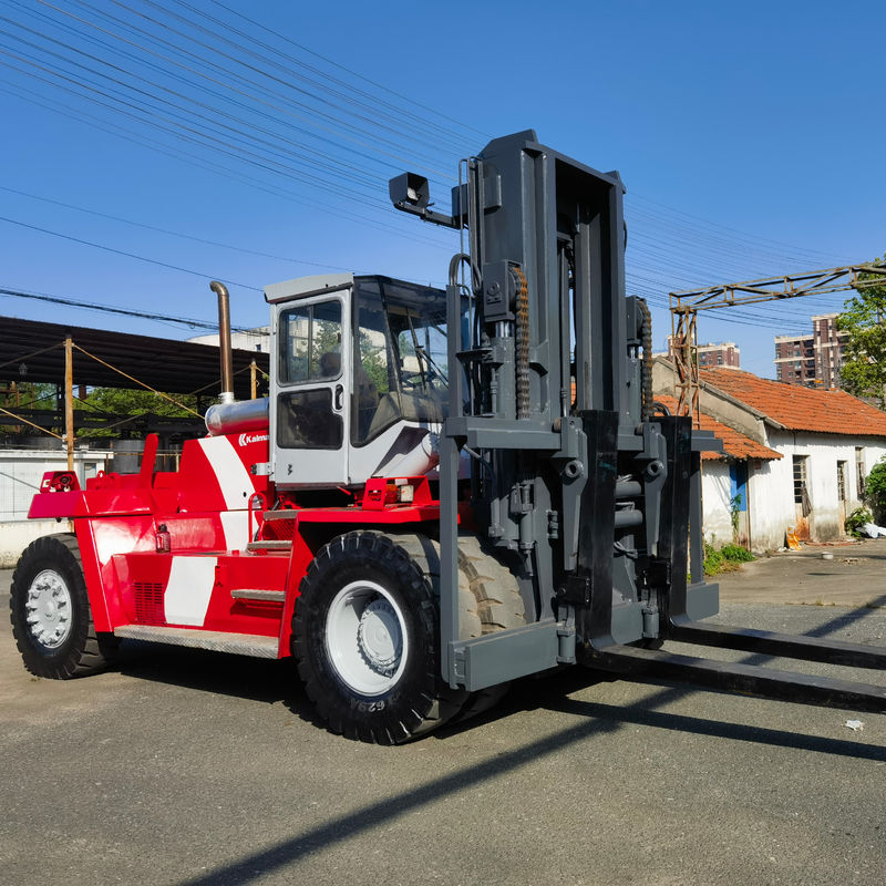 25 тонн использованный вилочный погрузчик Kalmar с боковым переключателем и дизельным двигателем с тремя мачтами