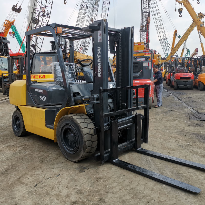 Ручной источник питания Использованный вилочный погрузчик Komatsu 5t FD50-7 2t 3t 4t 5t 6t 7t 8t TCM Toyota