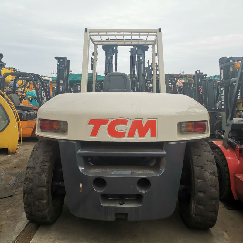 10 т 3 м погрузчик Использованный погрузчик TCM FD100 с дизельным двигателем и обычной длиной вилки