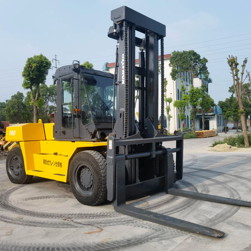 Komatsu FD160 16-тонный дизельный вилочный погрузчик Подержанный состояние для дома Ширина вилки 1200 мм