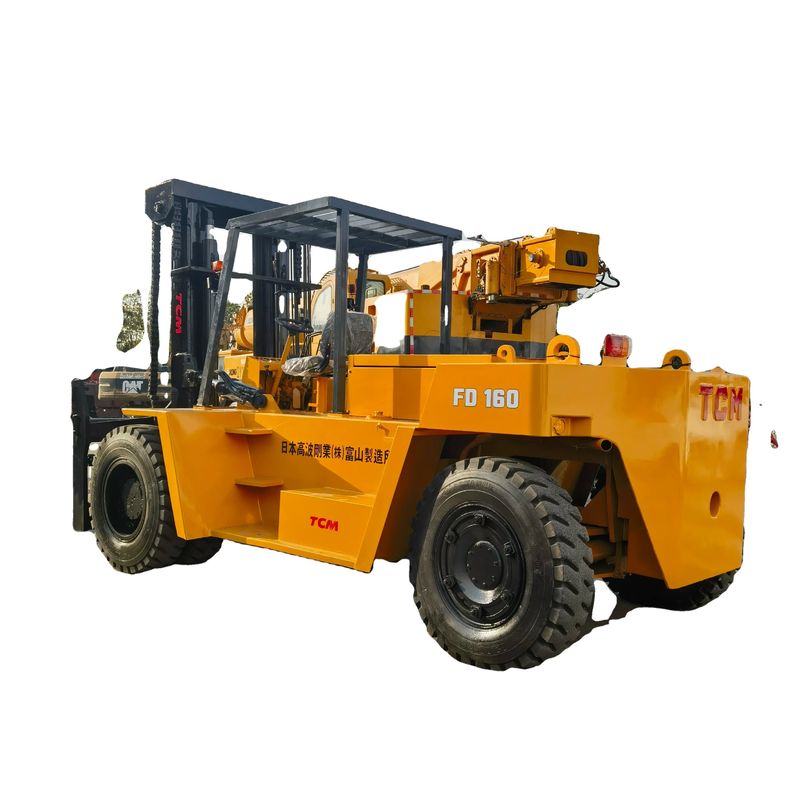 Ширина вилки Традиционный дизельный погрузчик TCM FD160 16TON Используется с типографиями в Шанхае
